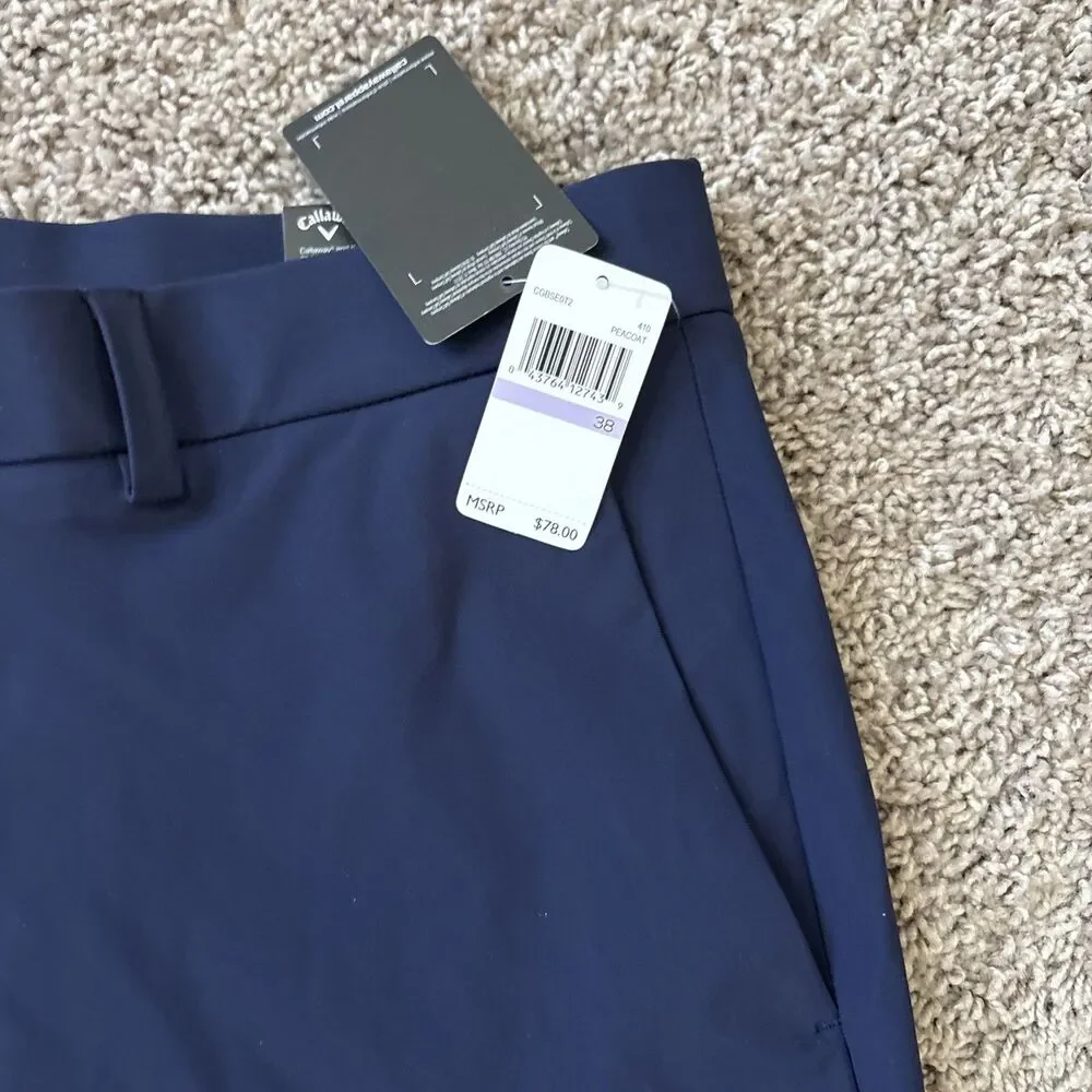 Callaway Shorts Mens 38 Blue Navy Opti Dri 8